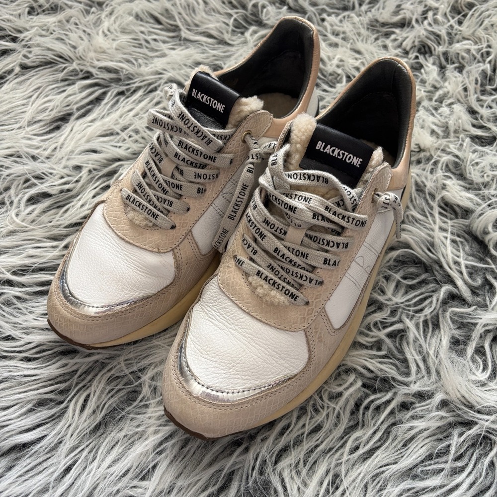 Winter Sneakers Blackstone Ul92 Genuine Shearling Lace Up Women's Size 10‎ US